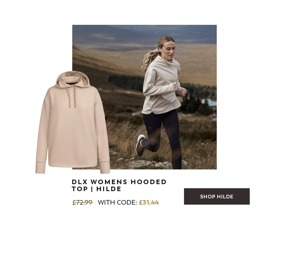 DLX Womens Hooded Top Hilde