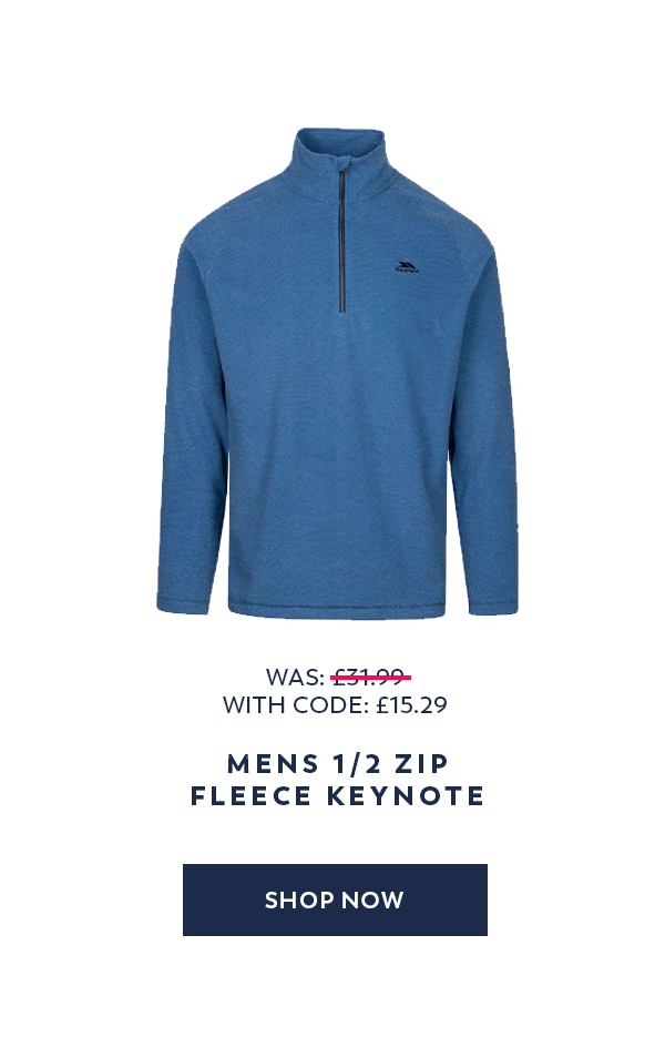 Mens 1/2 Zip Fleece Keynote