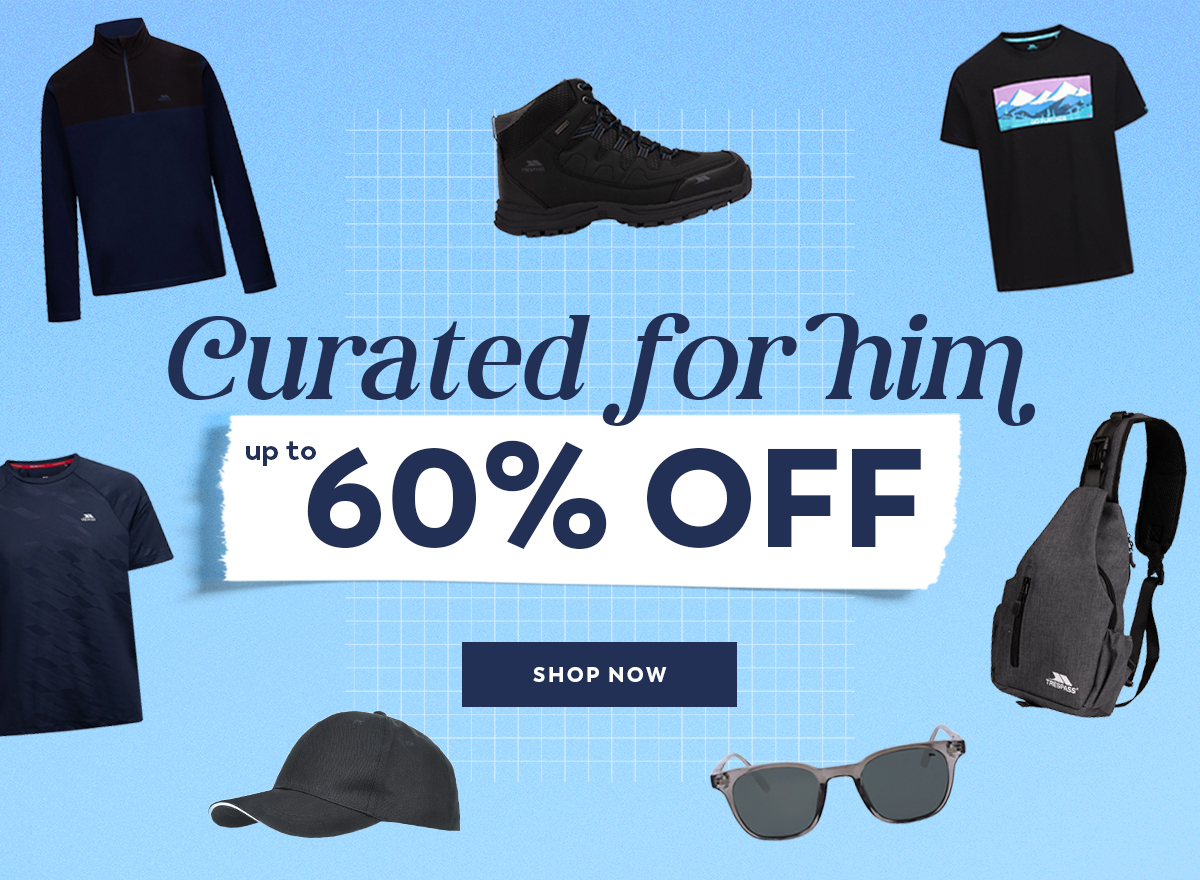 Curated for Him - Up to 60% Off - Shop Now