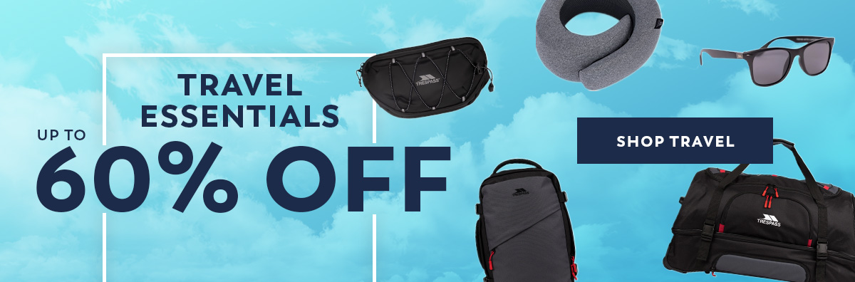 Up to 60% Off Travel Essentials - Shop Now