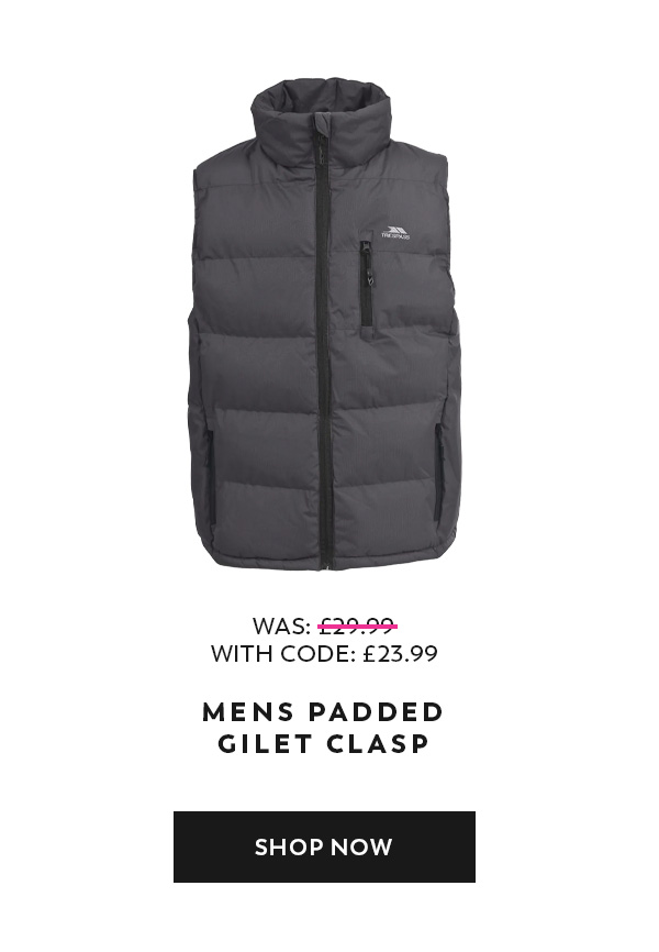Mens Padded Gilet Clasp