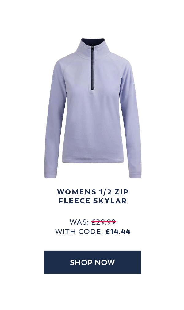 Womens 1/2 Zip Fleece Skylar