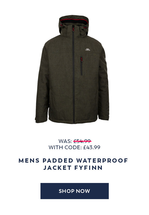 Mens Padded Waterproof Jacket Fyfinn