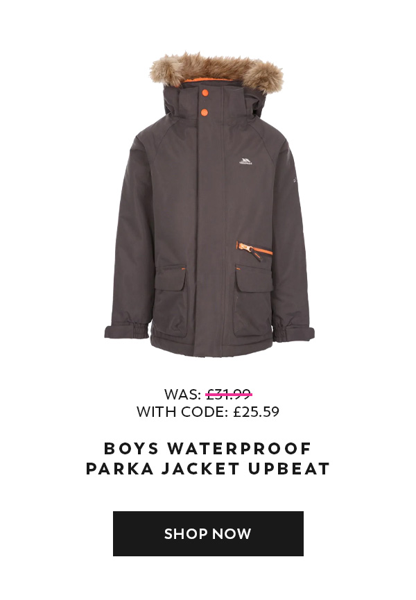 Boys Waterproof Parka Jacket Upbeat
