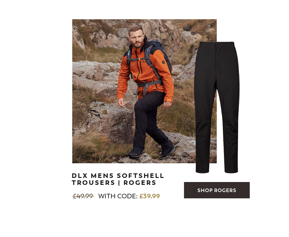 DLX Mens Softshell Trousers Rogers
