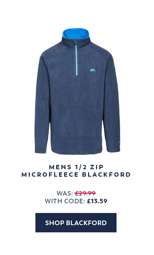Mens 1/2 Zip Microfleece Blackford