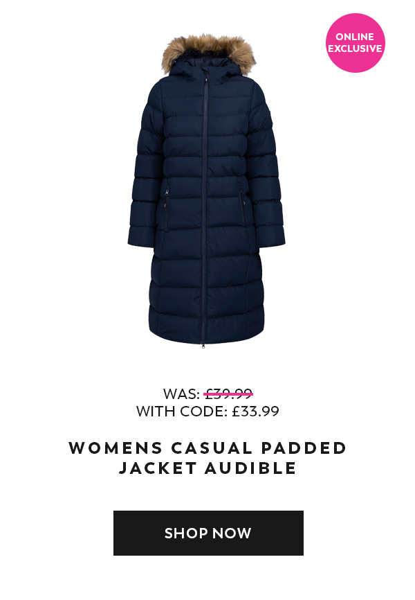 Womens Casual Padded Jacket Audible