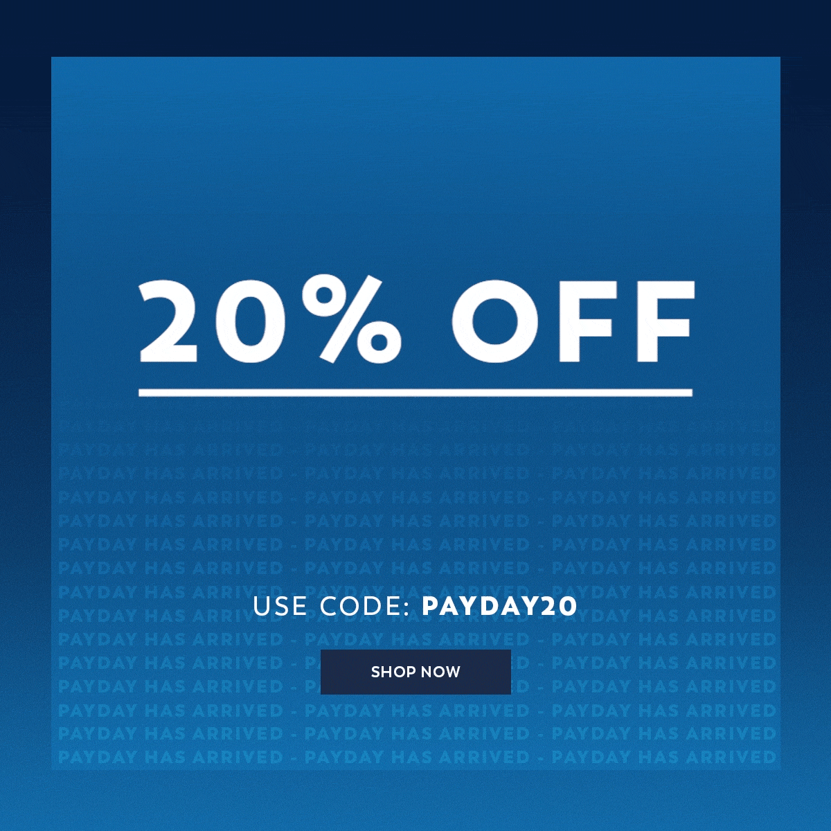 Payday Sale - 20% Off Sitewide - Use Code: PAYDAY20