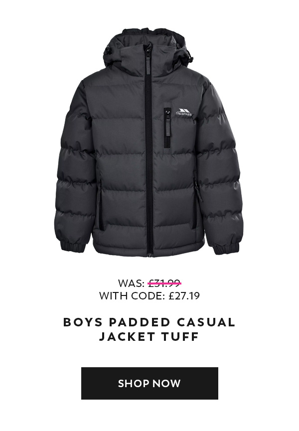 Boys Padded Casual Jacket Tuff