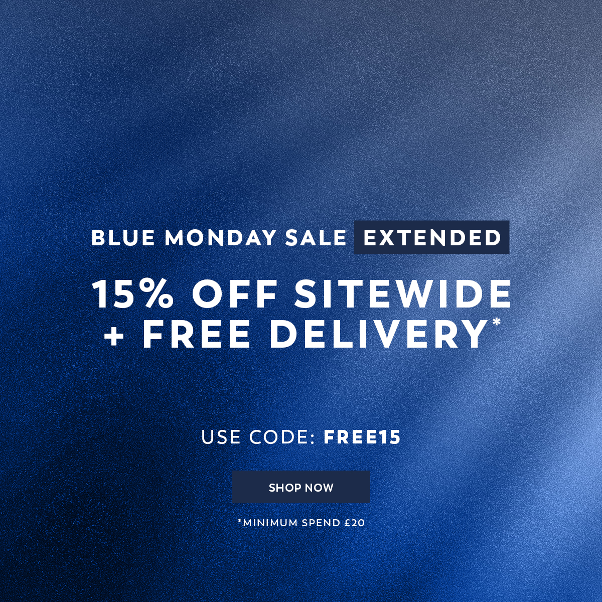 15% Off Sitewide + Free Delivery - Use Code: FREE15