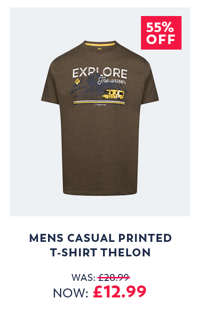Mens Casual Printed T-Shirt Thelon