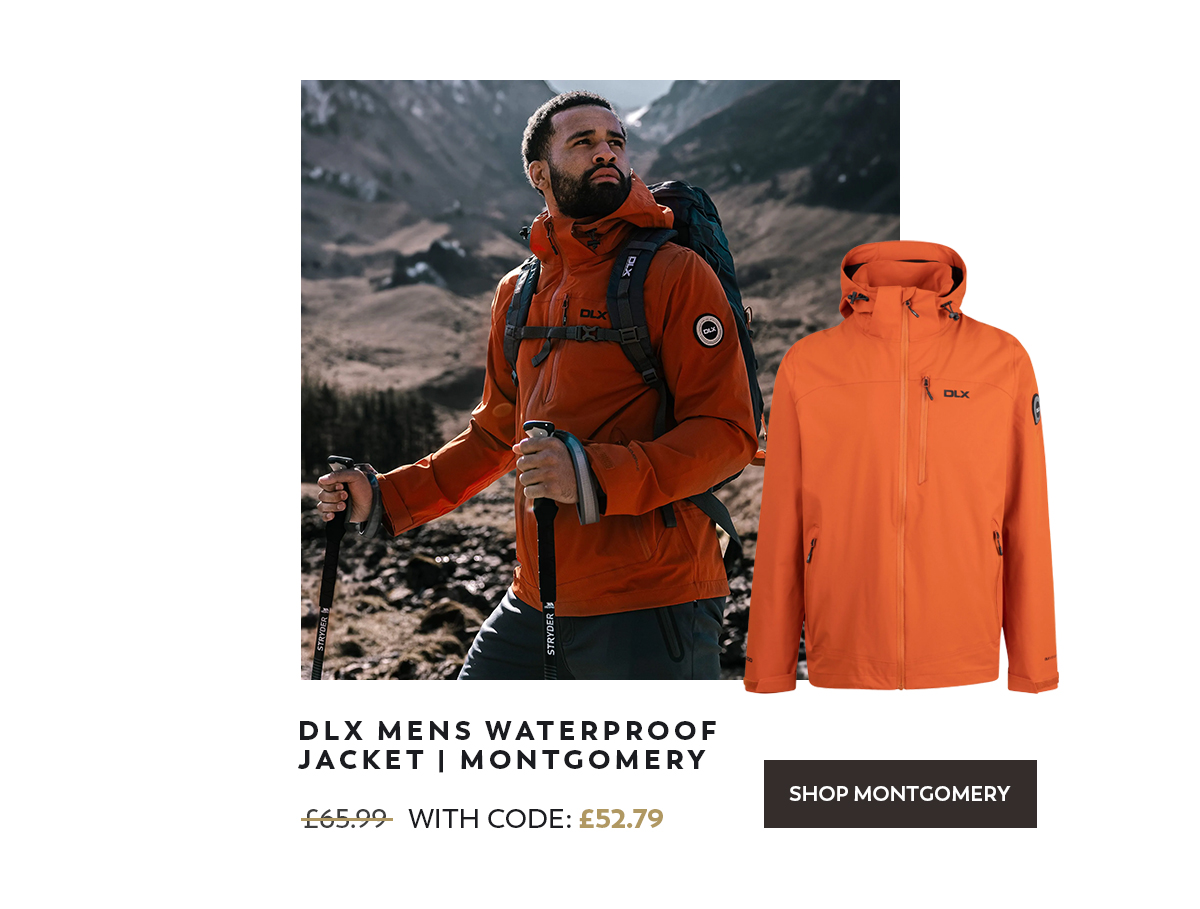 DLX Mens Waterproof Jacket Montgomery