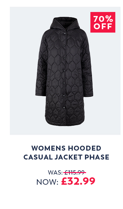 Womens Hooded Casual Jacket Phase