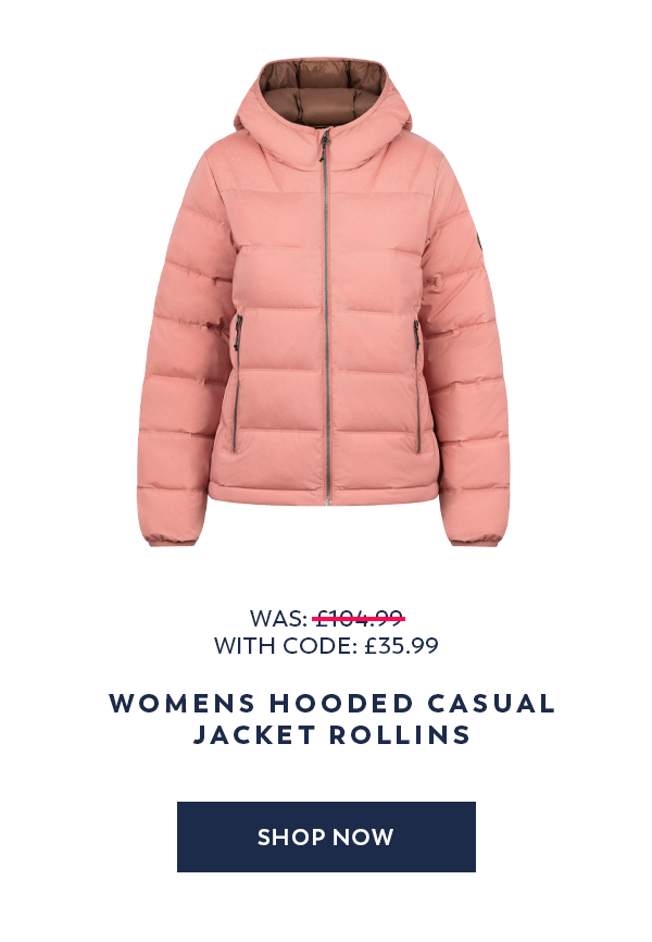 Womens Hooded Casual Jacket Rollins
