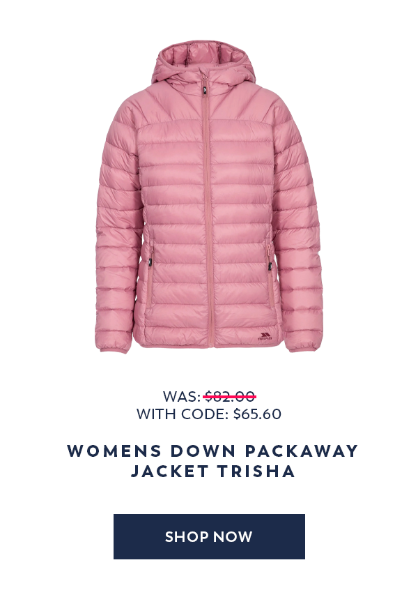 Womens Down Packaway Jacket Trisha