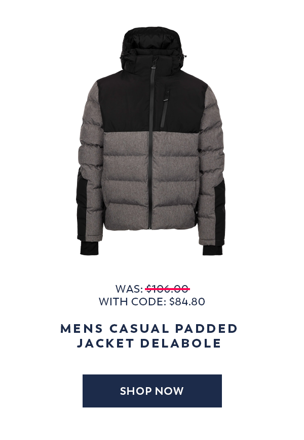 Mens Casual Padded Jacket Delabole