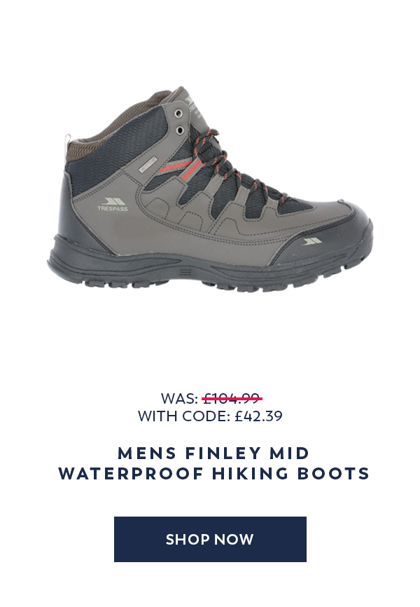 Mens Finley Mid Waterproof Hiking Boots