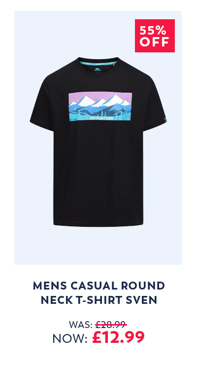 Mens Casual Round Neck T-Shirt Sven
