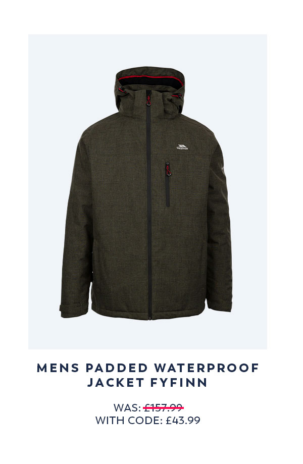 Mens Padded Waterproof Jacket Fyfinn