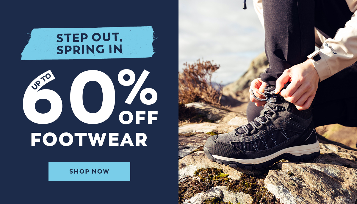 Up to 60% Off Footwear - Shop Now