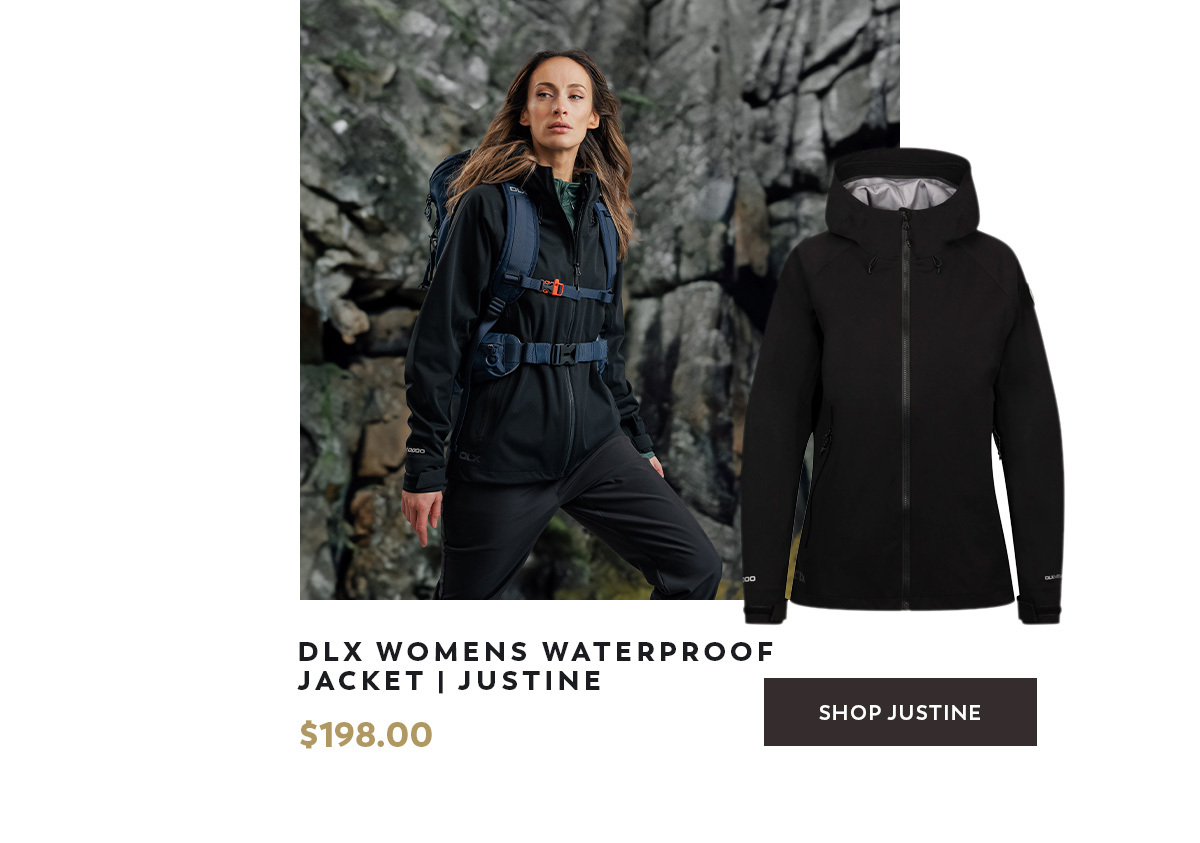 DLX Womens Hooded Waterproof Jacket Justine