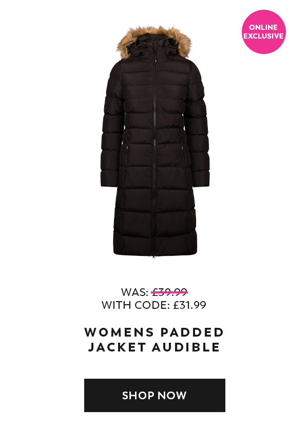 Womens Padded Jacket Audible