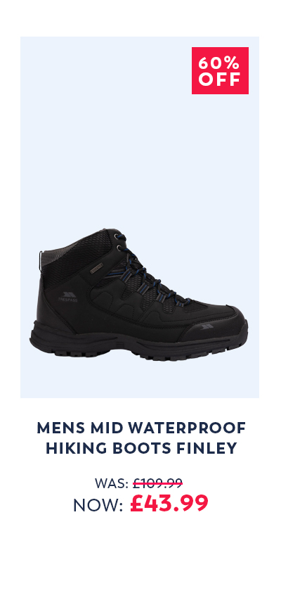 Mens Mid Waterproof Hiking Boots Finley