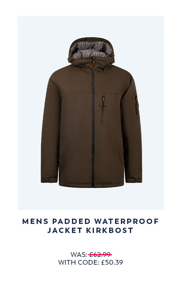 Mens Padded Waterproof Jacket Kirkbost