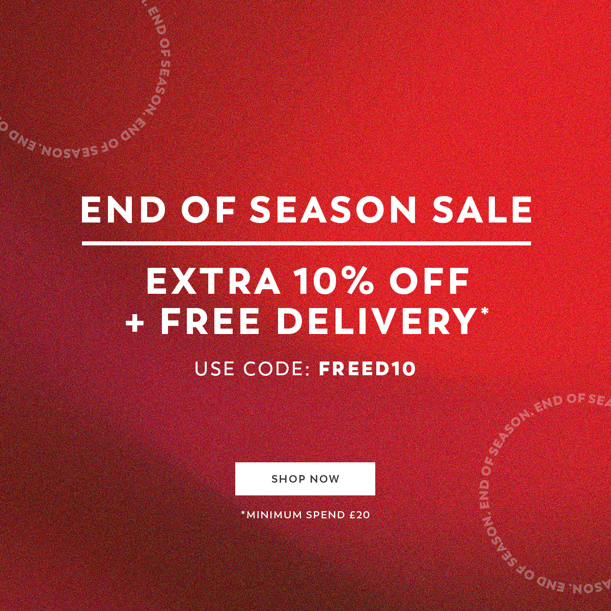 Extra 10% Off + Free Delivery - Use Code: FREED10