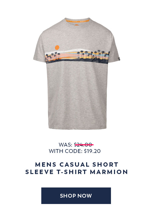 Mens Casual Short Sleeve T-Shirt Marmion