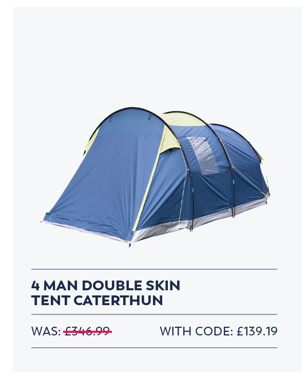 Trespass 4 Man Double Skin Tent Caterthun