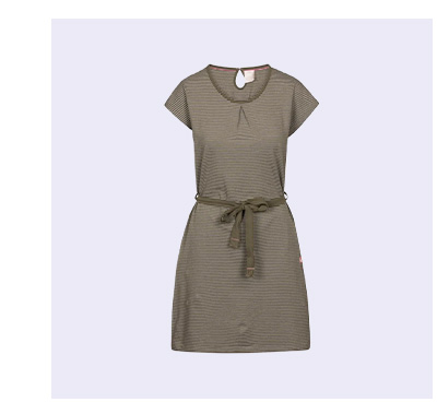 Womens Round Neck Cotton Dress Lidia