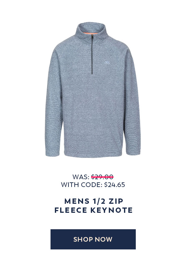Mens 1/2 Zip Fleece Keynote