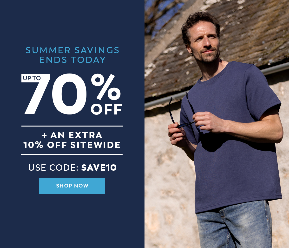 Up to 70% Off + an Extra 10% Off - Use Code: SAVE10