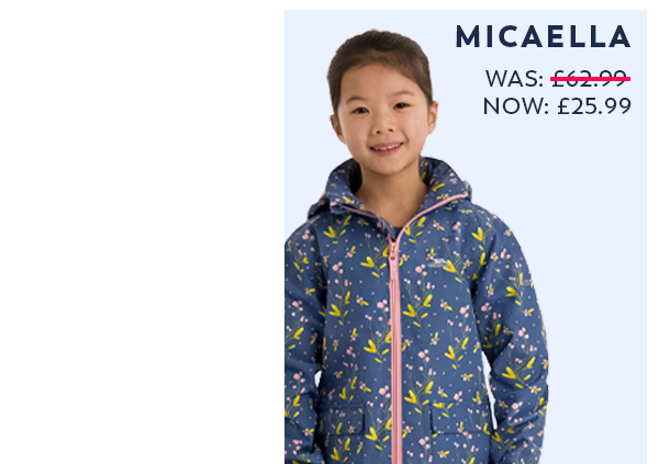 Girls Printed Waterproof Jacket Micaella