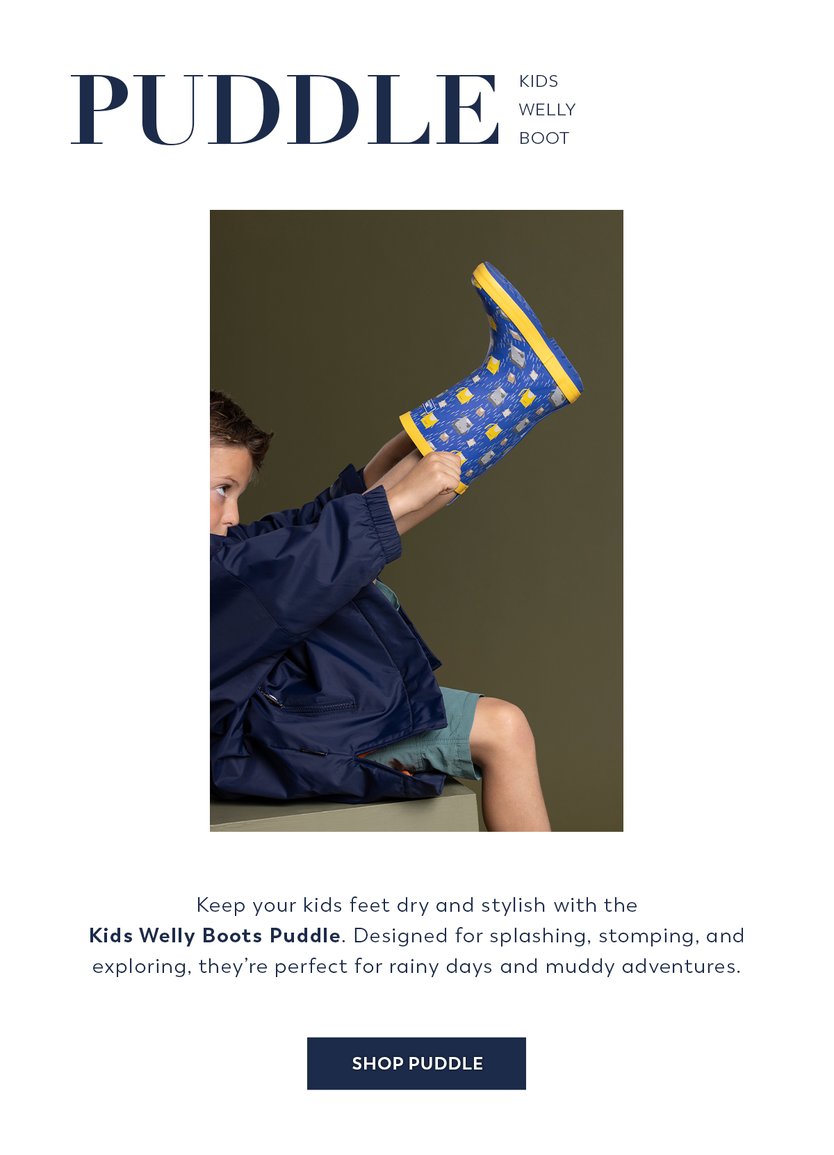 Kids Welly Boot Puddle